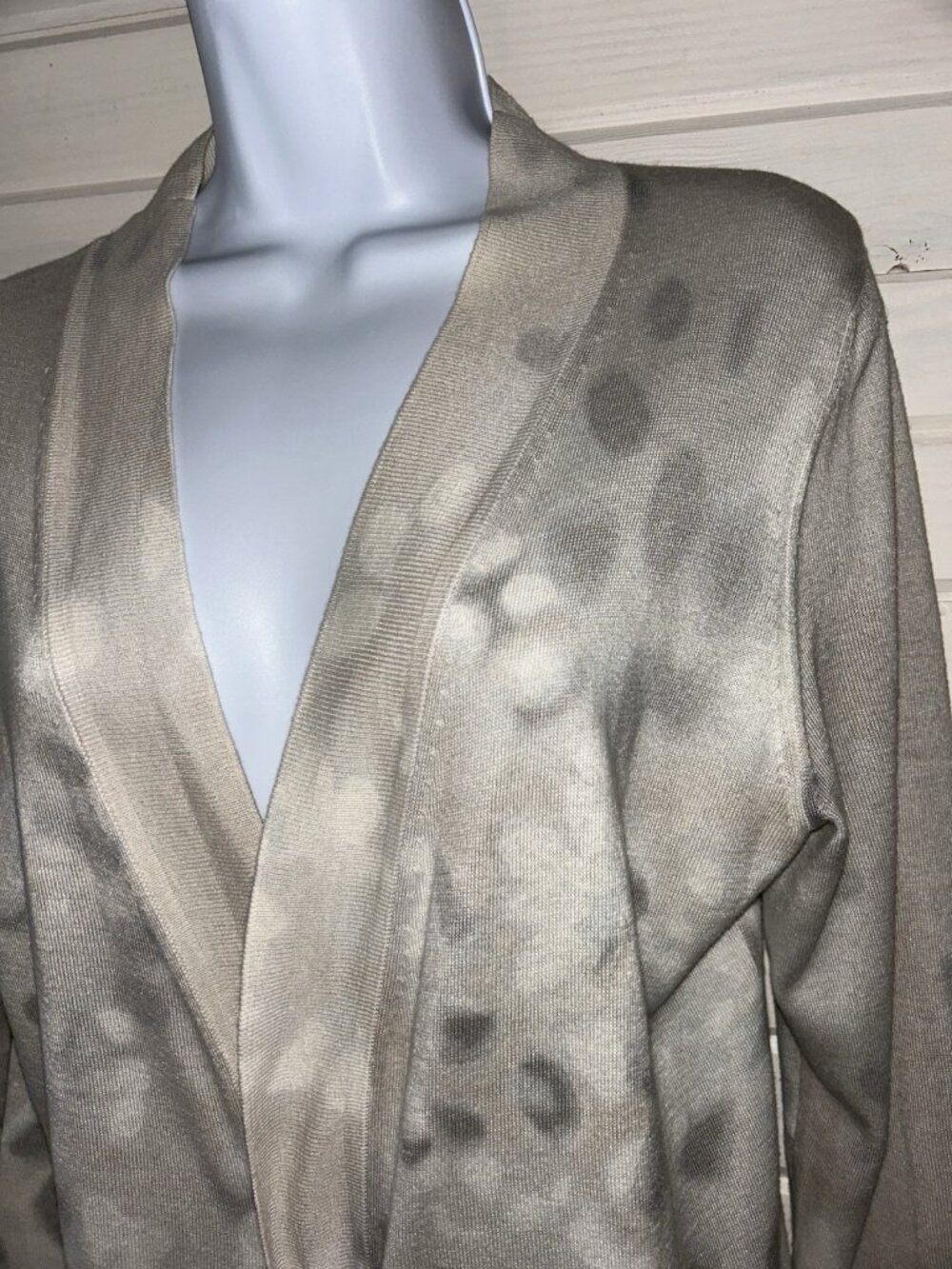 J Jill Pure Jill Sz PETITES MEDIUM MP Silk Cashmere Cotton Cardigan Open EUC